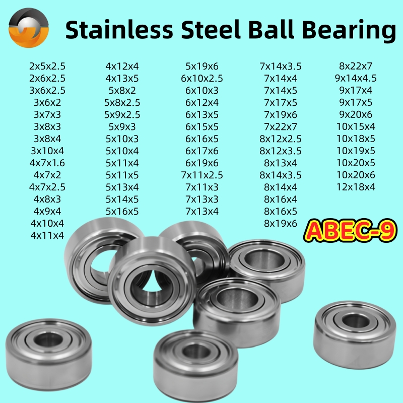 Abu Garcia Reel Revo - 2 piezas de rodamientos de acero