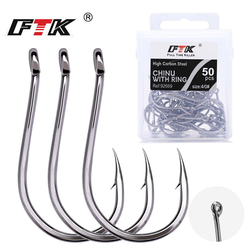 Fishing Hook Barbless - Anzuelo FTK CHINU con anilla y
