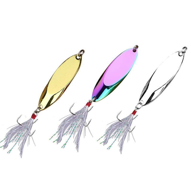 Señuelo de cuchara de Metal de - Fishing Hook Treble reseña y precio