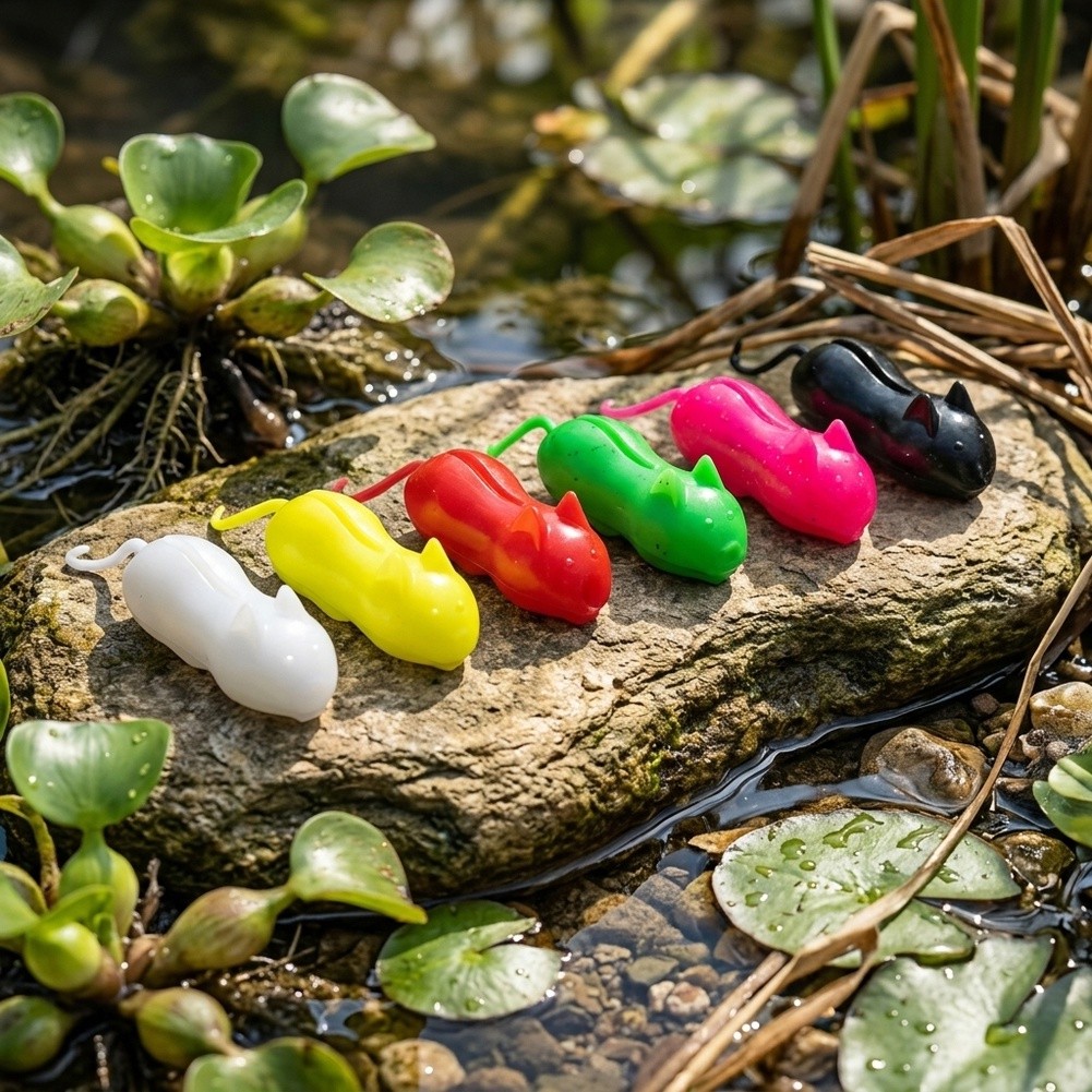 6 señuelos flotantes de rata p - Fishing Hook Weedless reseña y precio