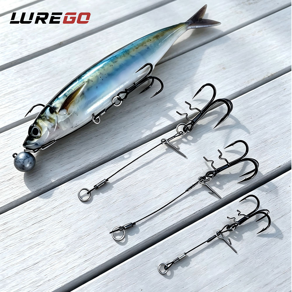 LUREGO 2 piezas Anzuelos de pe - Fishing Hook Weedless reseña y precio