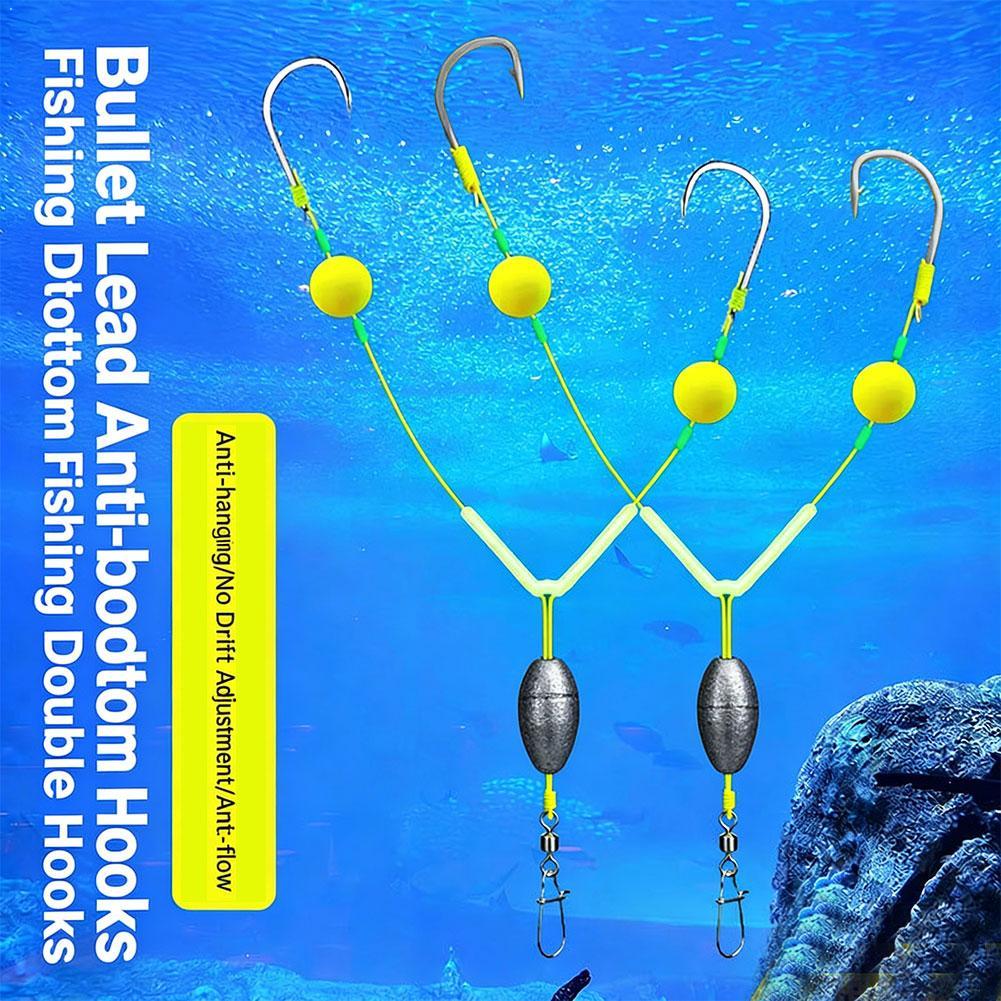 Equipo de pesca con doble anzu - Fishing Hook Weedless reseña y precio