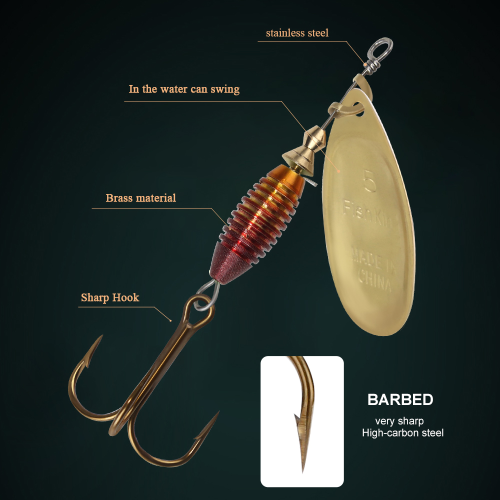 Señuelo de pesca metálico, 4g, - Fishing Hook Treble reseña y precio