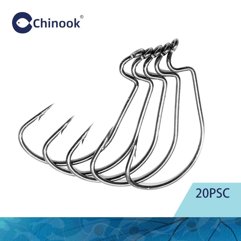 Chinook 20 piezas anzuelo Texa - Fishing Hook Barbless reseña y precio