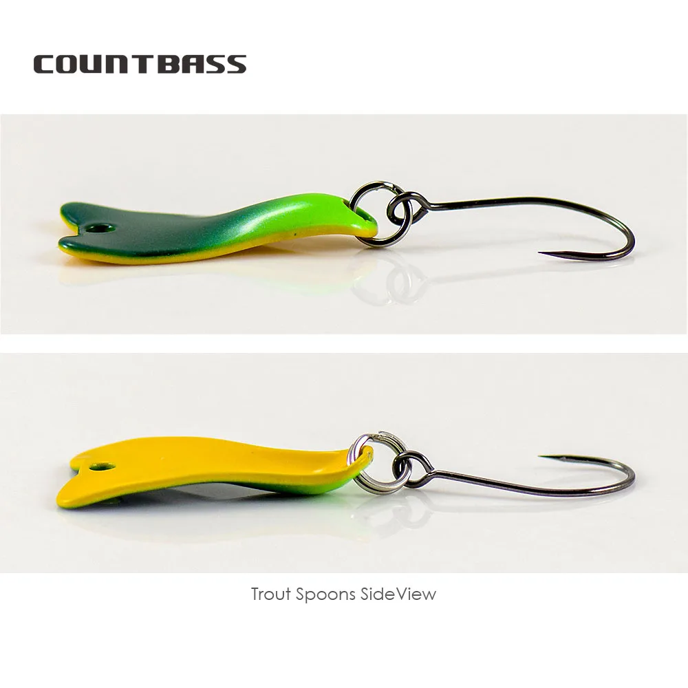 COUNTBASS 5/64oz 2g cuchara de - Fishing Hook Barbless reseña y precio