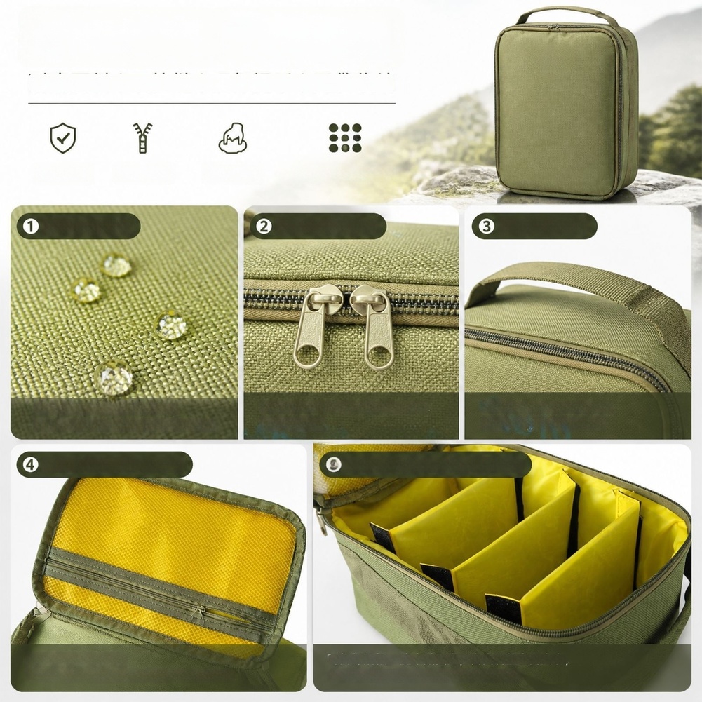 Bolsa de pesca desmontable con - Fishing Hook Box reseña y precio