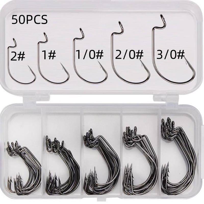 50 Piezas/Caja de Anzuelos de  - Fishing Hook Offset reseña y precio