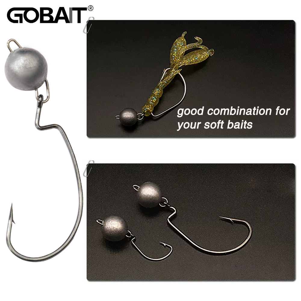 Anzuelos de gusano con cabeza  - Fishing Hook Weedless reseña y precio