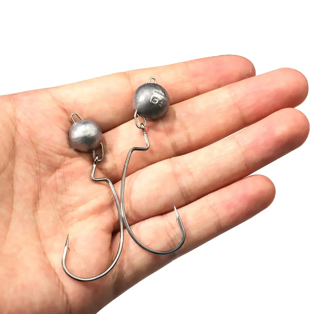 Anzuelos de gusano con cabeza  - Fishing Hook Weedless reseña y precio