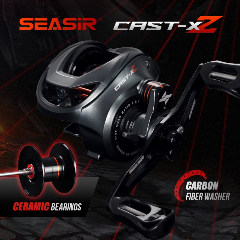 Carrete de pesca SEASIR Cast X - Kastking Reel Zephyr reseña y precio